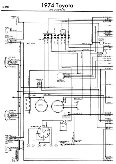 74 fj cruiser wiper motor wiring diagram
