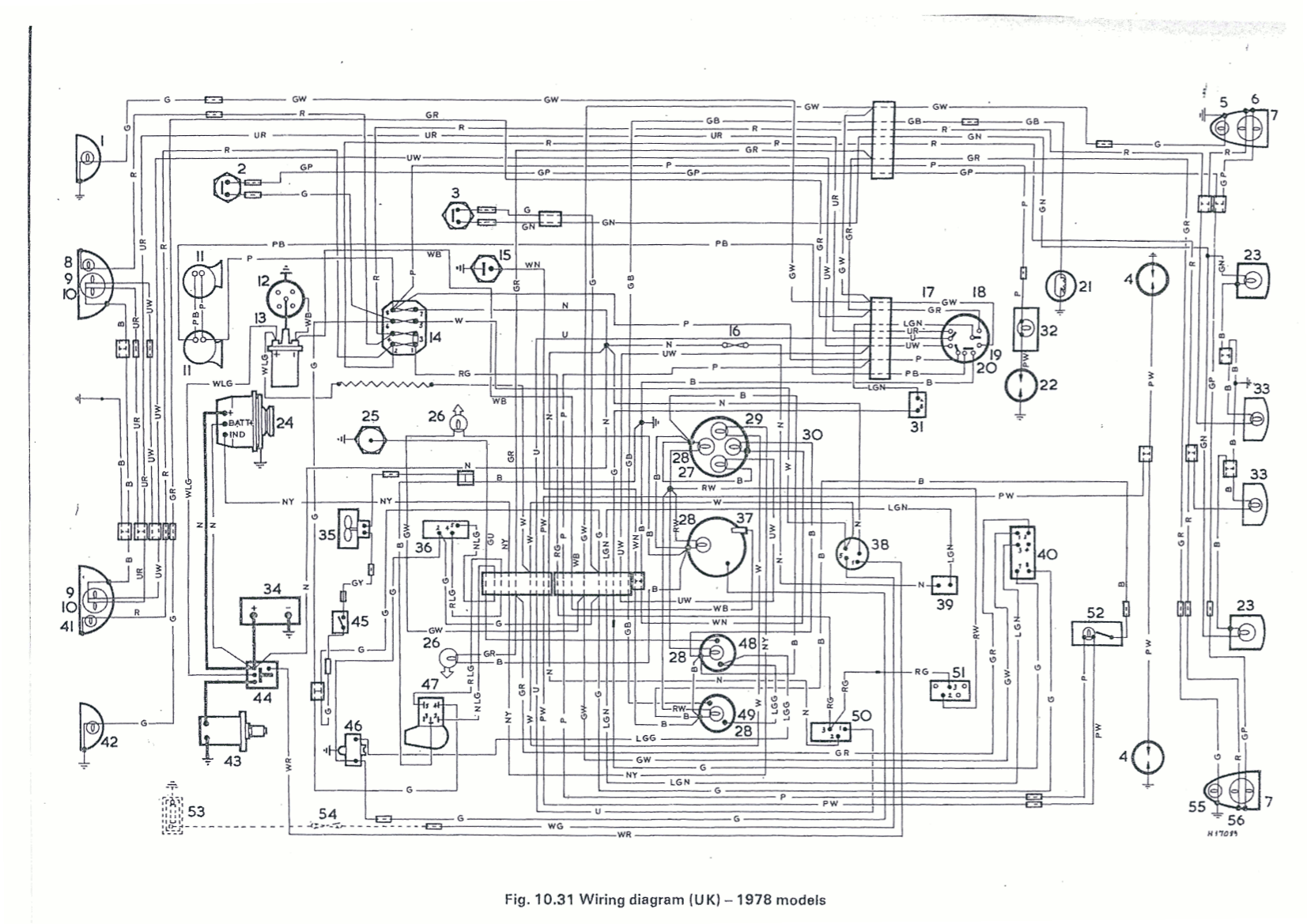 74 mgb wiring diagram