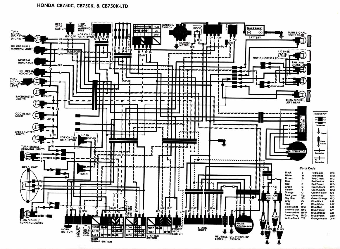 77 cb 750k wiring diagram