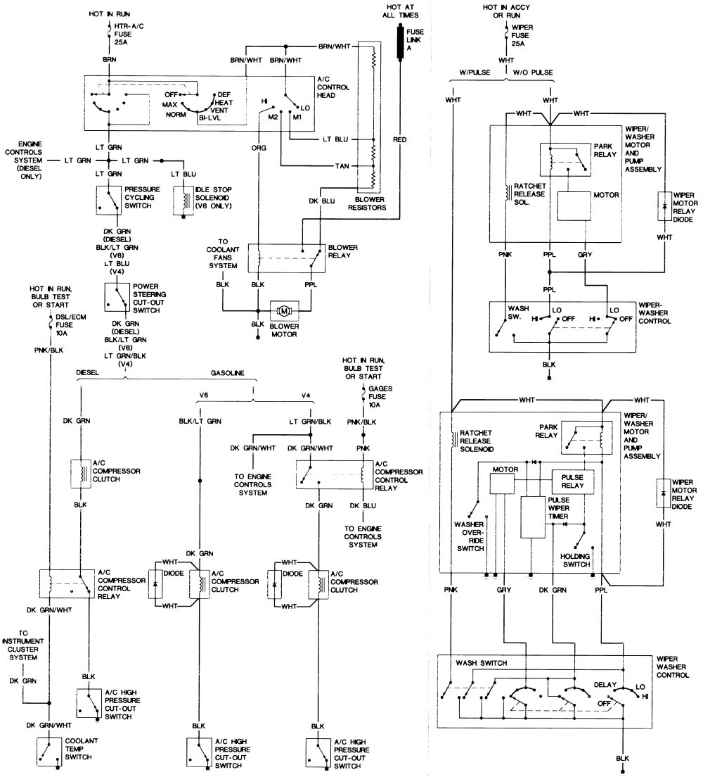 87 chevy v10 wiring diagram