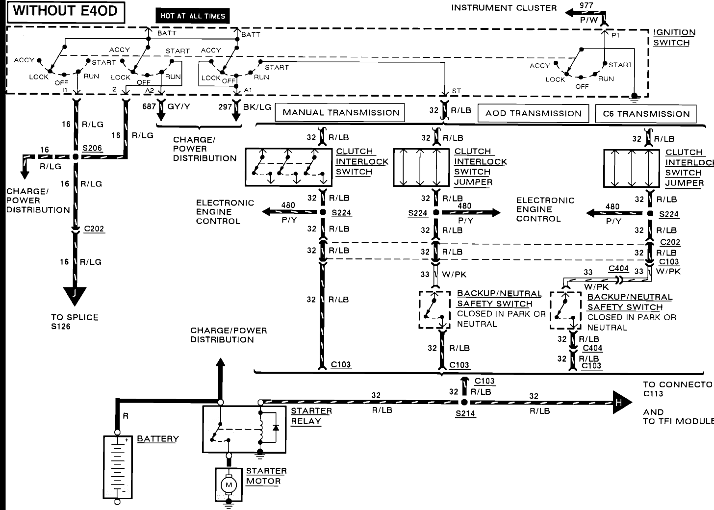 89 bronco aod nutral safety switch wiring diagram