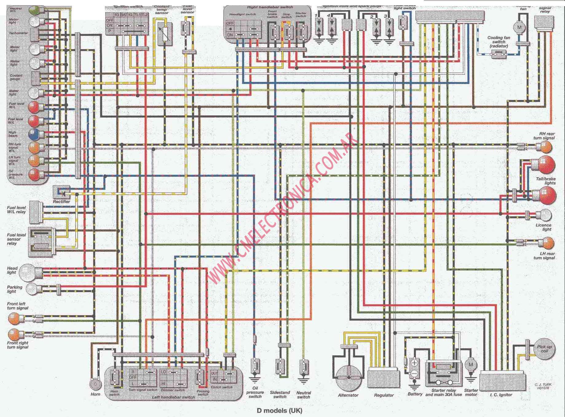 90-93 yamaha sj650 wiring diagram