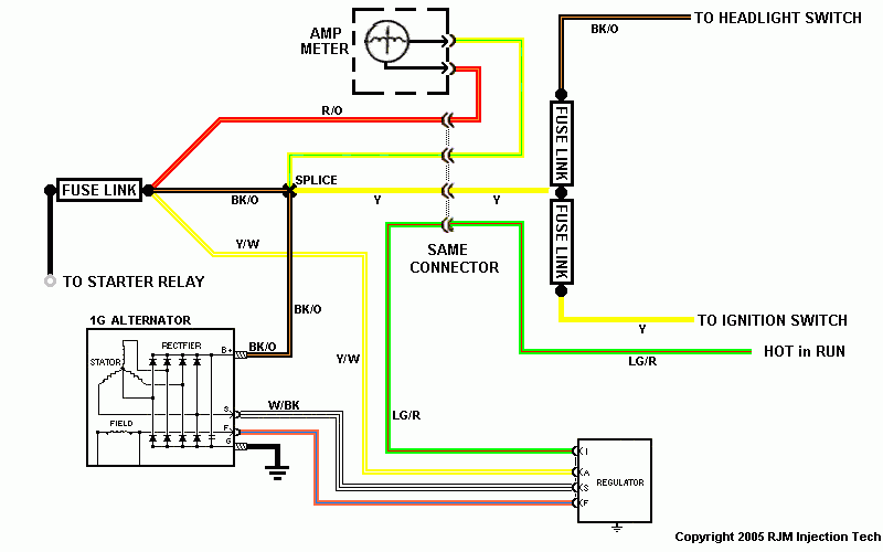 93 mustang 3g alternator wiring diagram