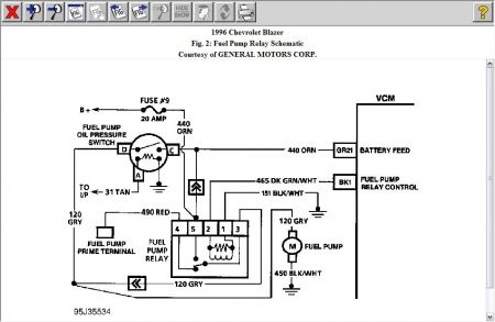 95 chevy 4.3 fuel pump relay wiring diagram