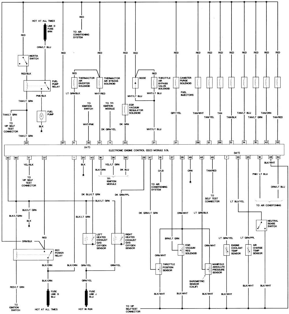 99-04 mustang headlight wiring diagram