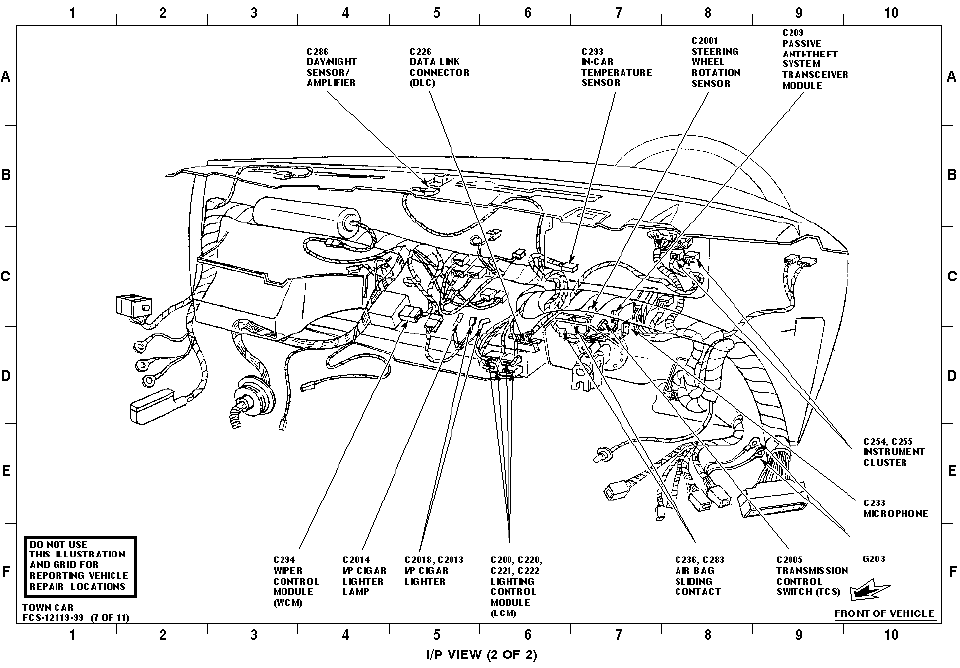 99 lincoln town car fuse box diagram