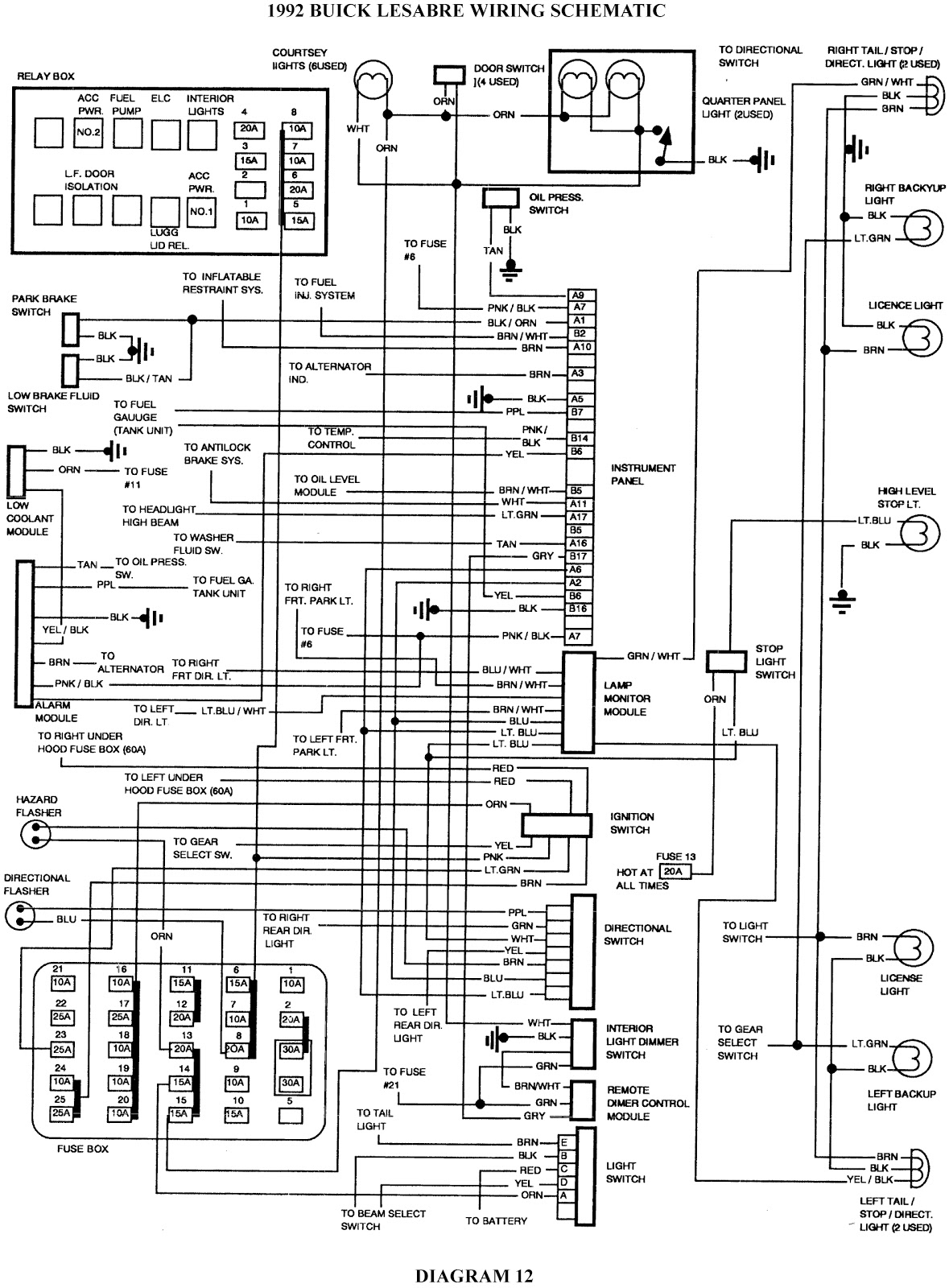 99 park ave lcm wiring diagram
