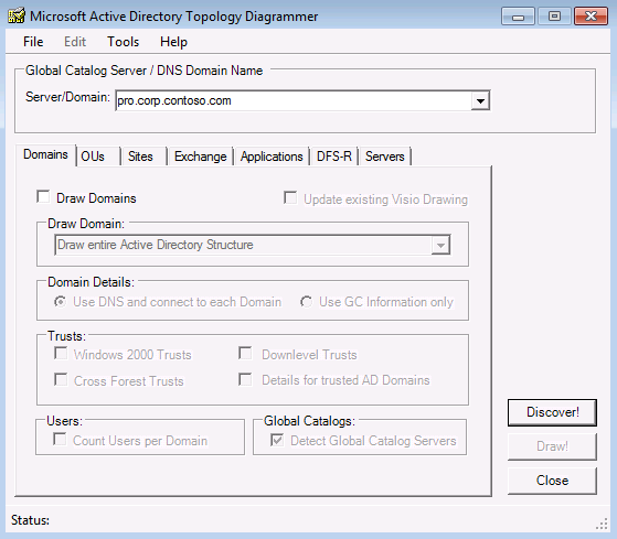 active directory topology diagrammer