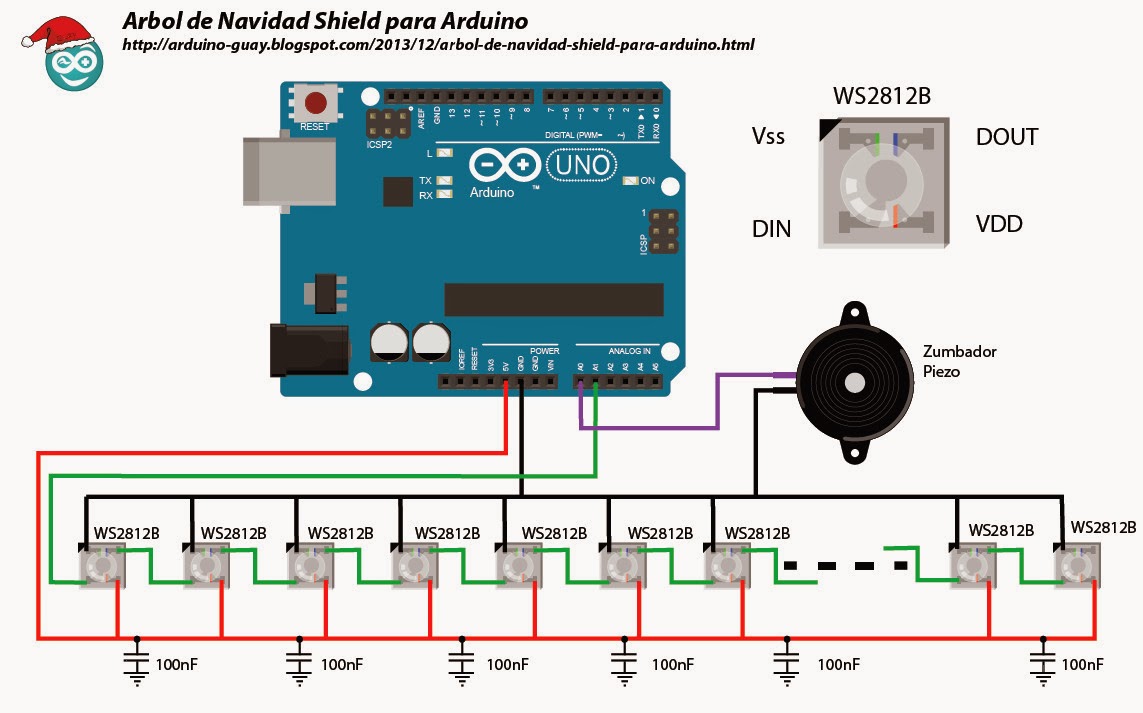 addressable led strip arduino wiring diagram