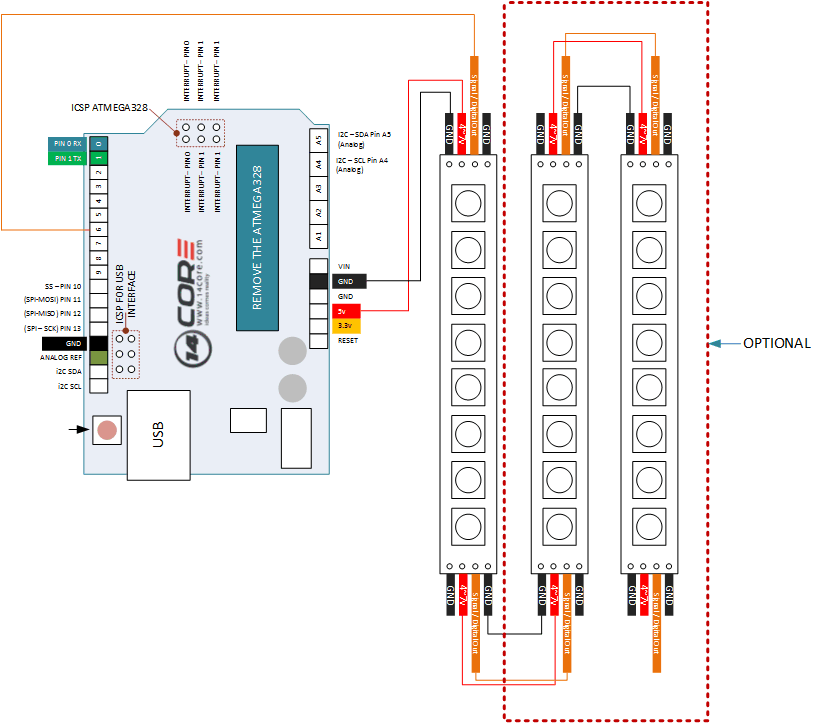 addressable led strip arduino wiring diagram