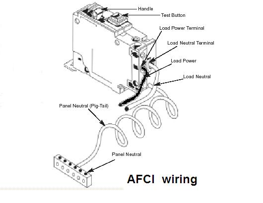 afci breaker wiring diagram