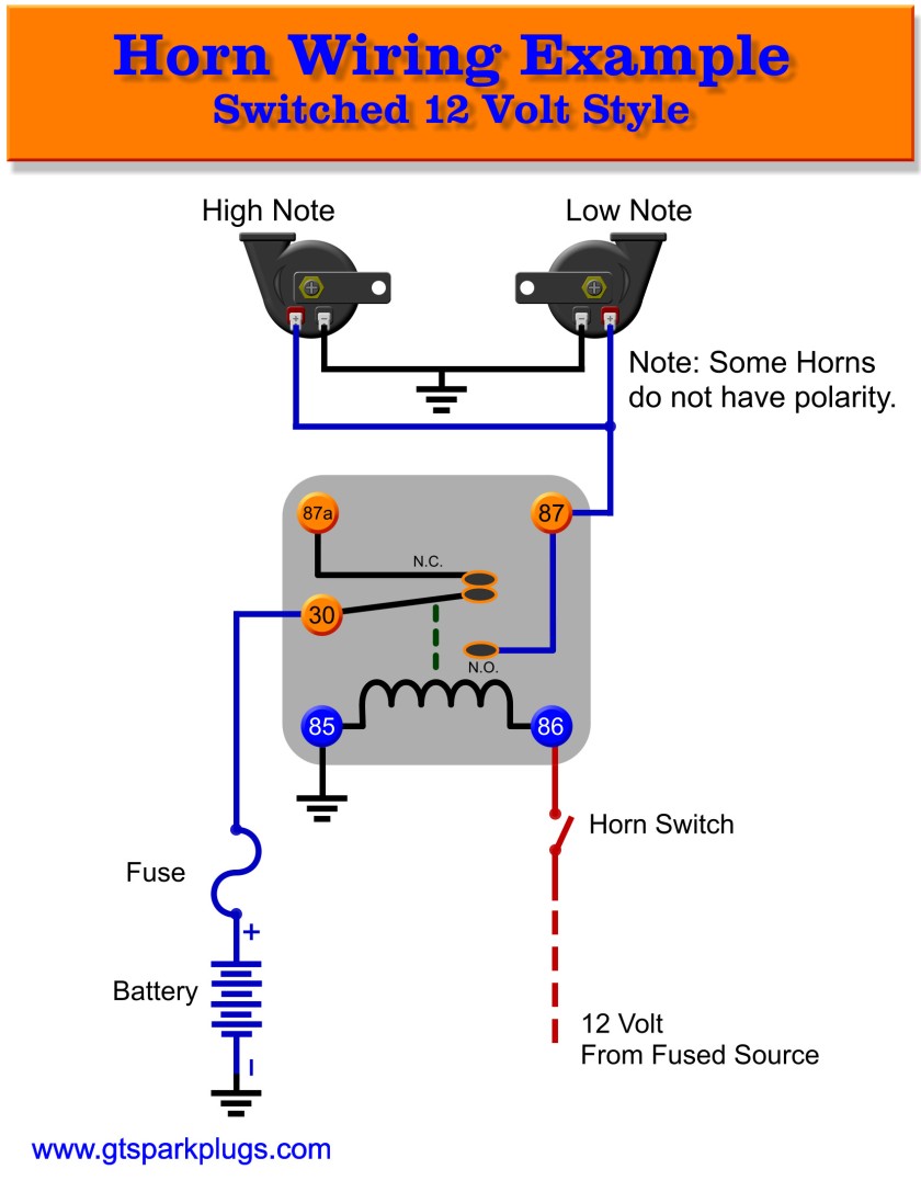 afi single electric horn wiring diagram