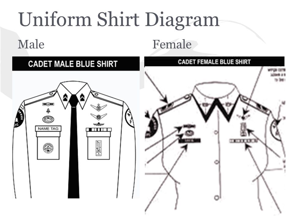 afjrotc uniform diagram