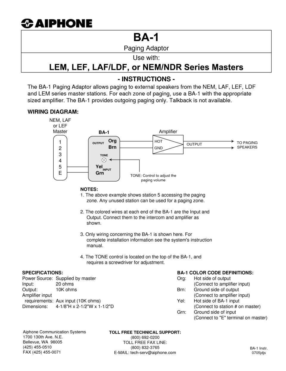 aiphone is-ccu wiring diagram