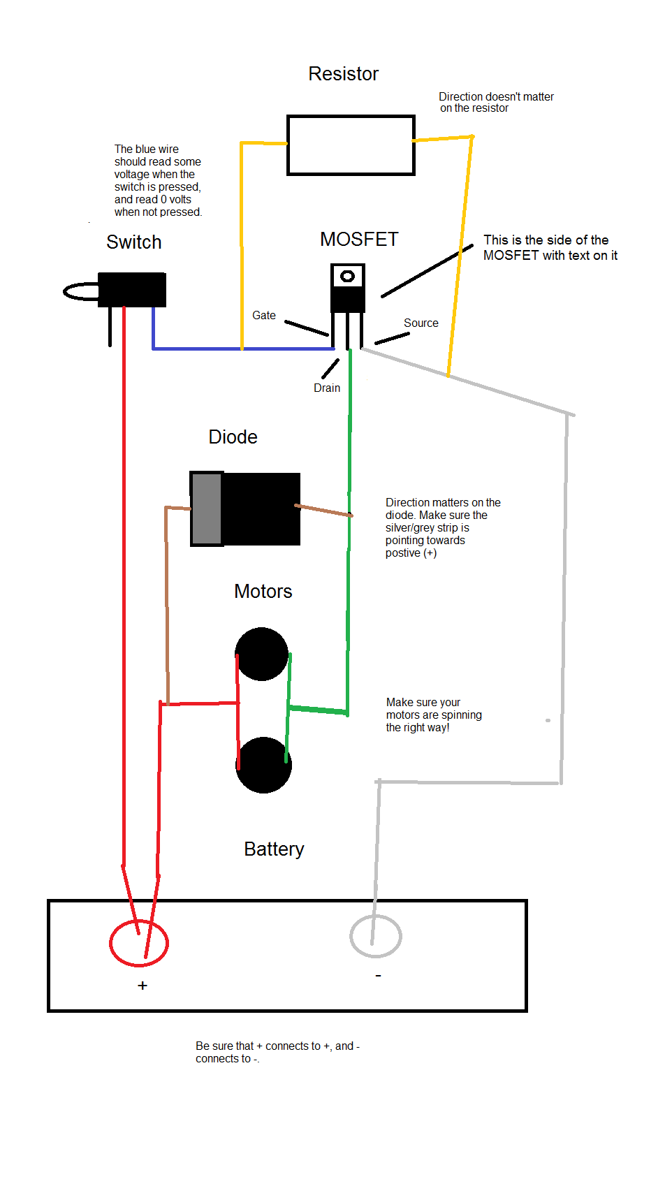 airsoft mosfet wiring diagram