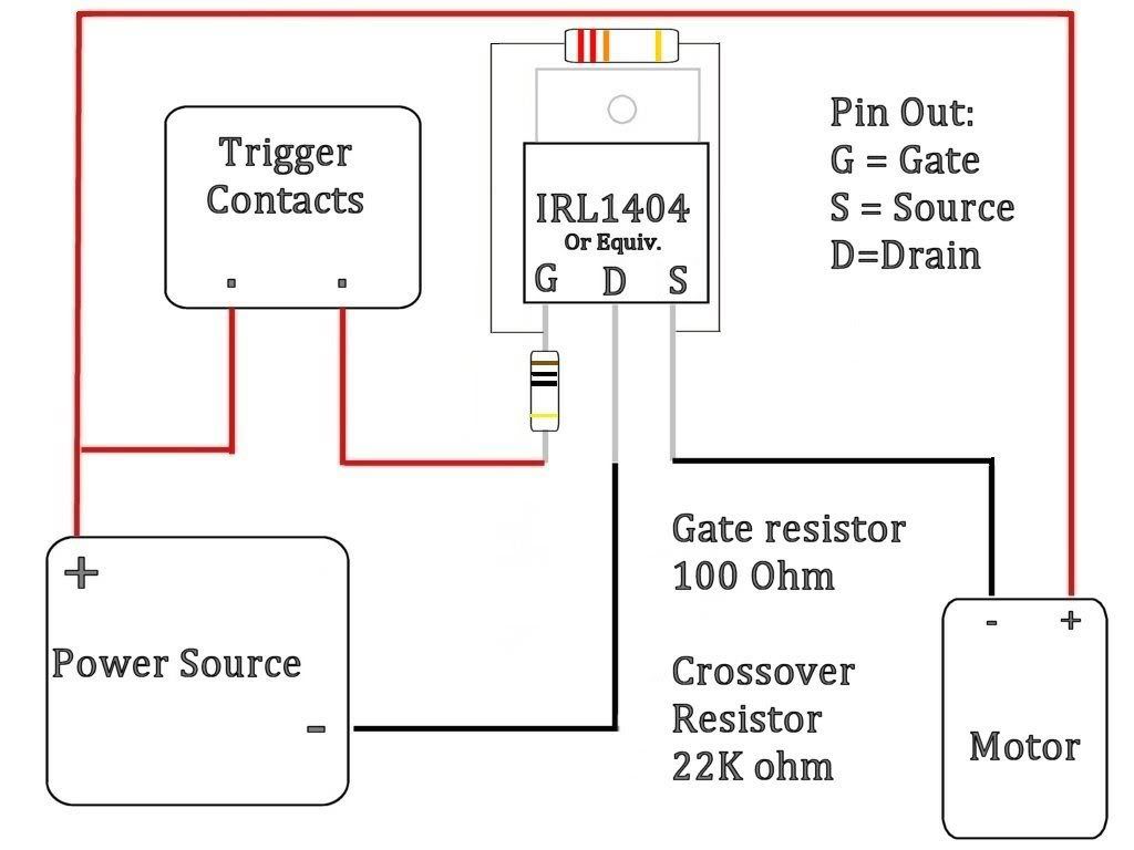 airsoft mosfet wiring diagram
