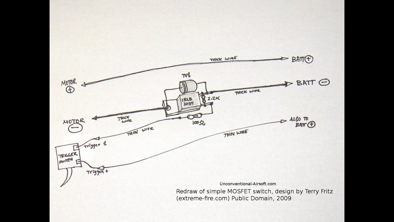 airsoft mosfet wiring diagram