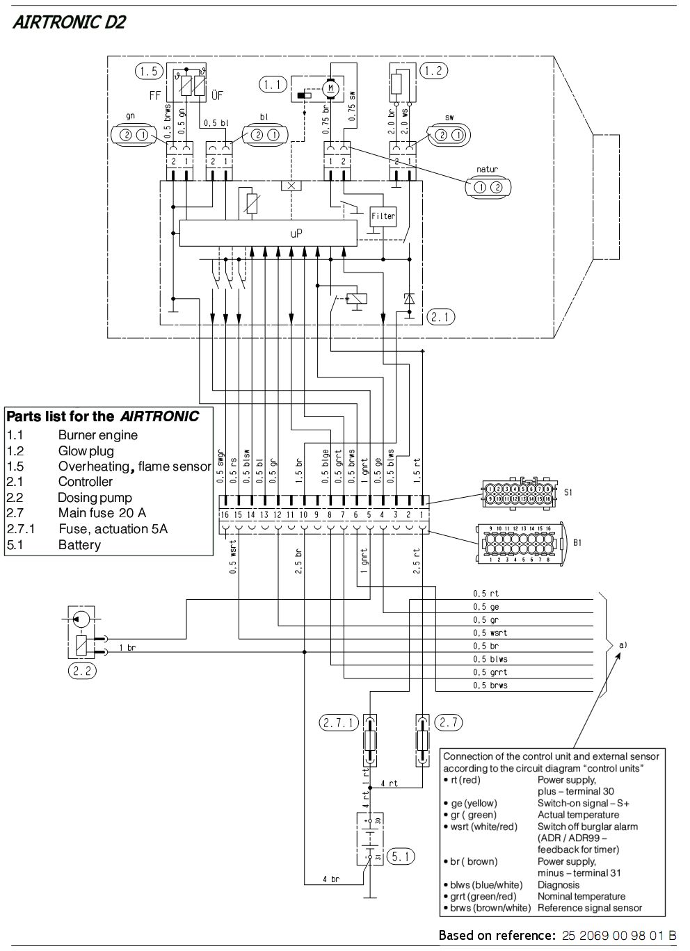 airtronic d2 wiring diagram