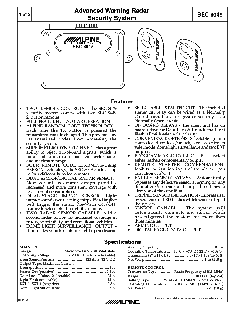 alpine 39540-sep-a410-m1 dvd wiring diagram