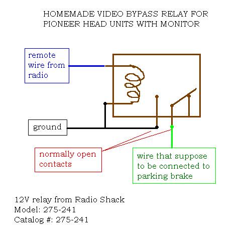 alpine parking brake bypass wiring diagram