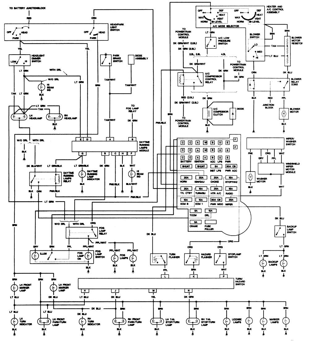 1992 Chevrolet 3500 Wiring Diagram