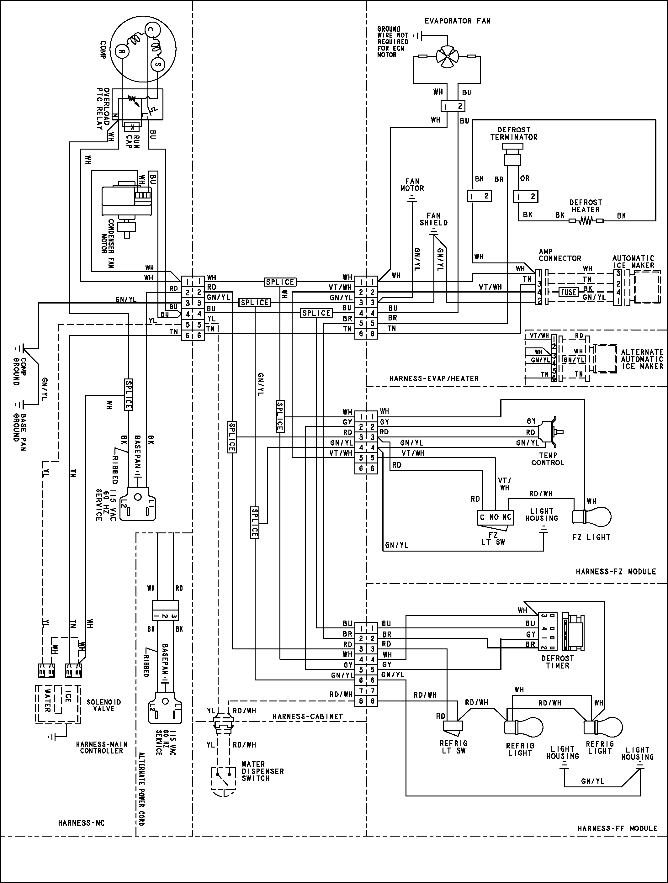 amana arb220zc wiring diagram