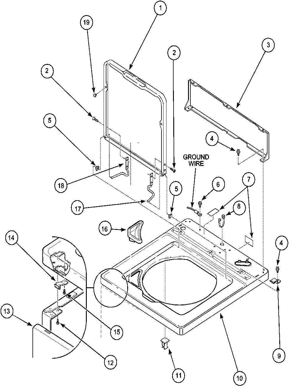 amana dryer belt diagram