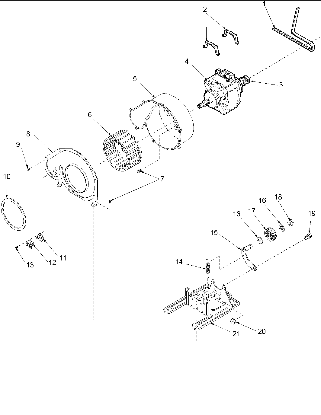 amana dryer belt diagram