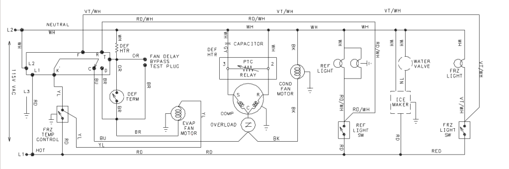 amana srd25s3w wiring diagram