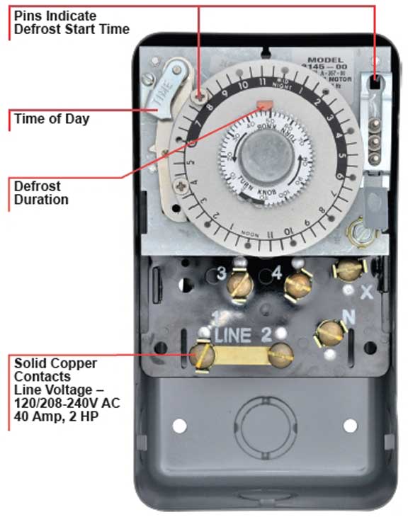 amf mechanical time switch model 4003 - 00 wiring diagram