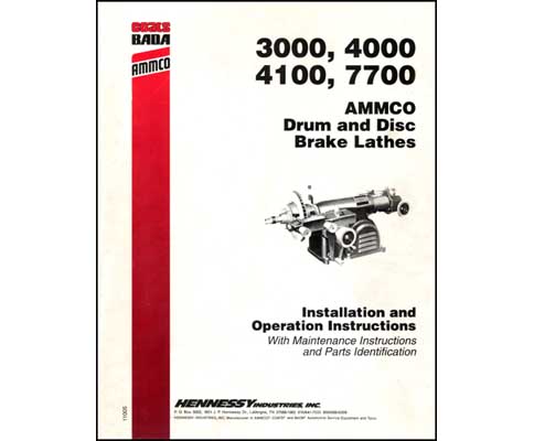 ammco 4000 brake lathe parts diagram