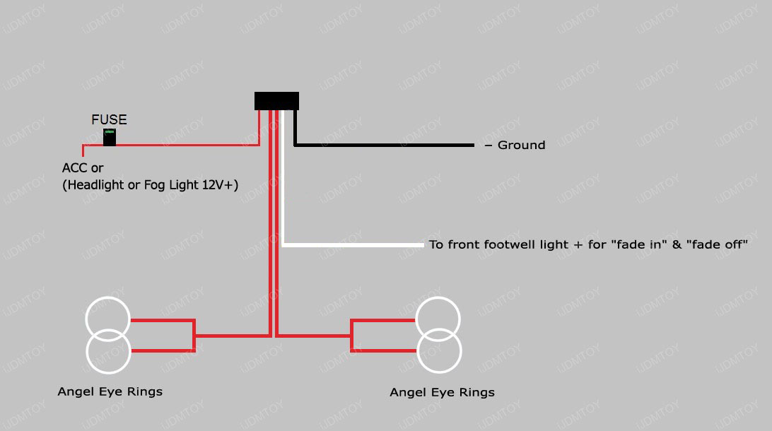 angel eye headlights wiring diagram