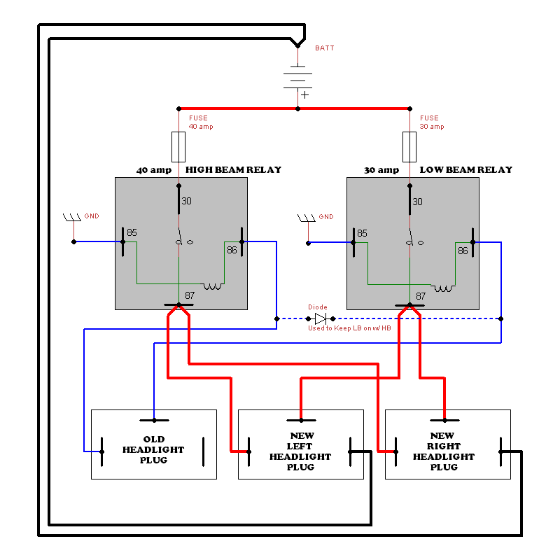 anzo headlight wiring diagram