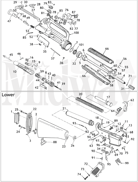 ar15 trigger assembly diagram