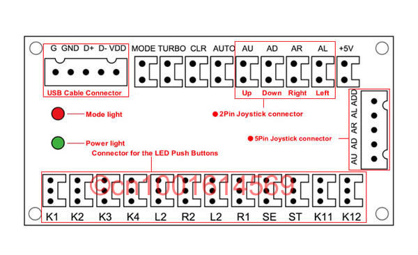 arcade joystick wiring diagram