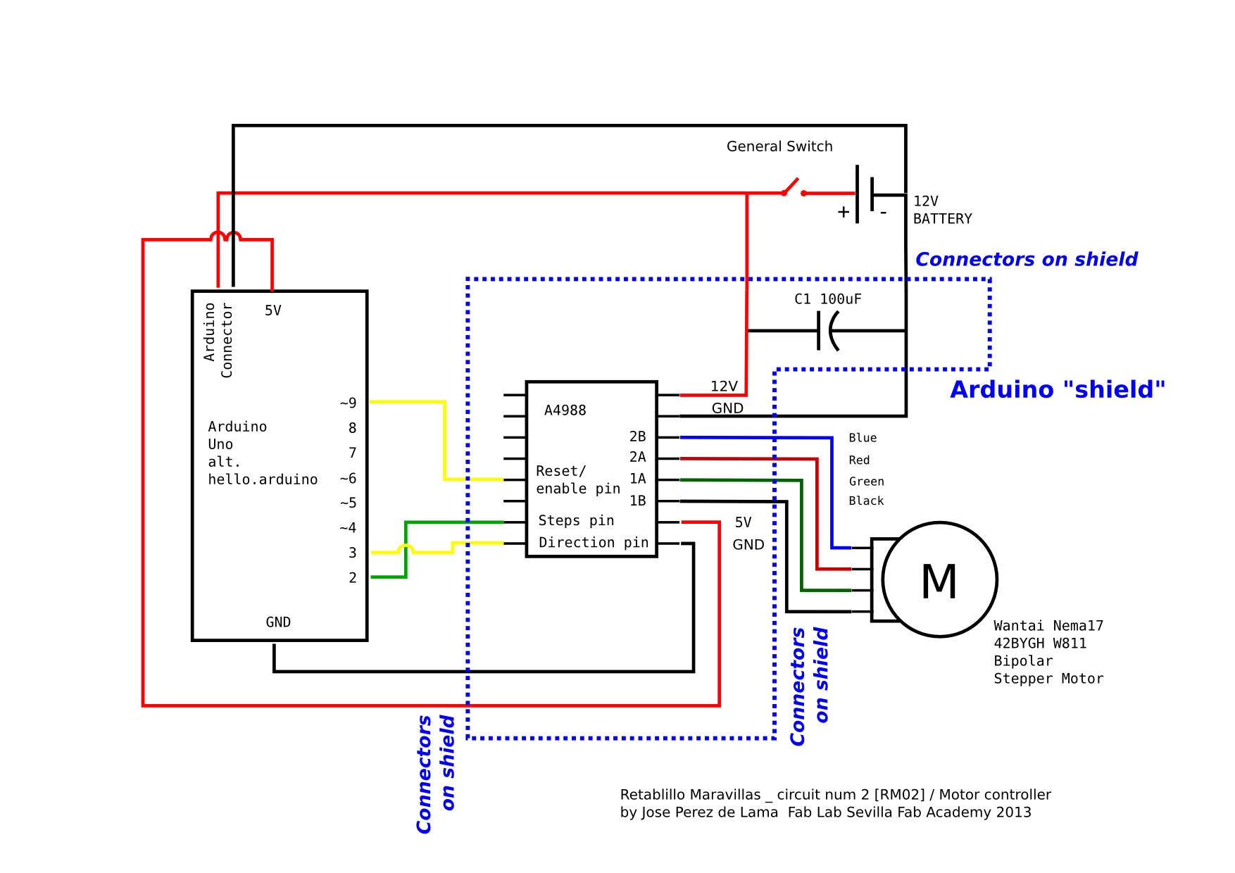 arduino bipolar stepper motor wiring diagram