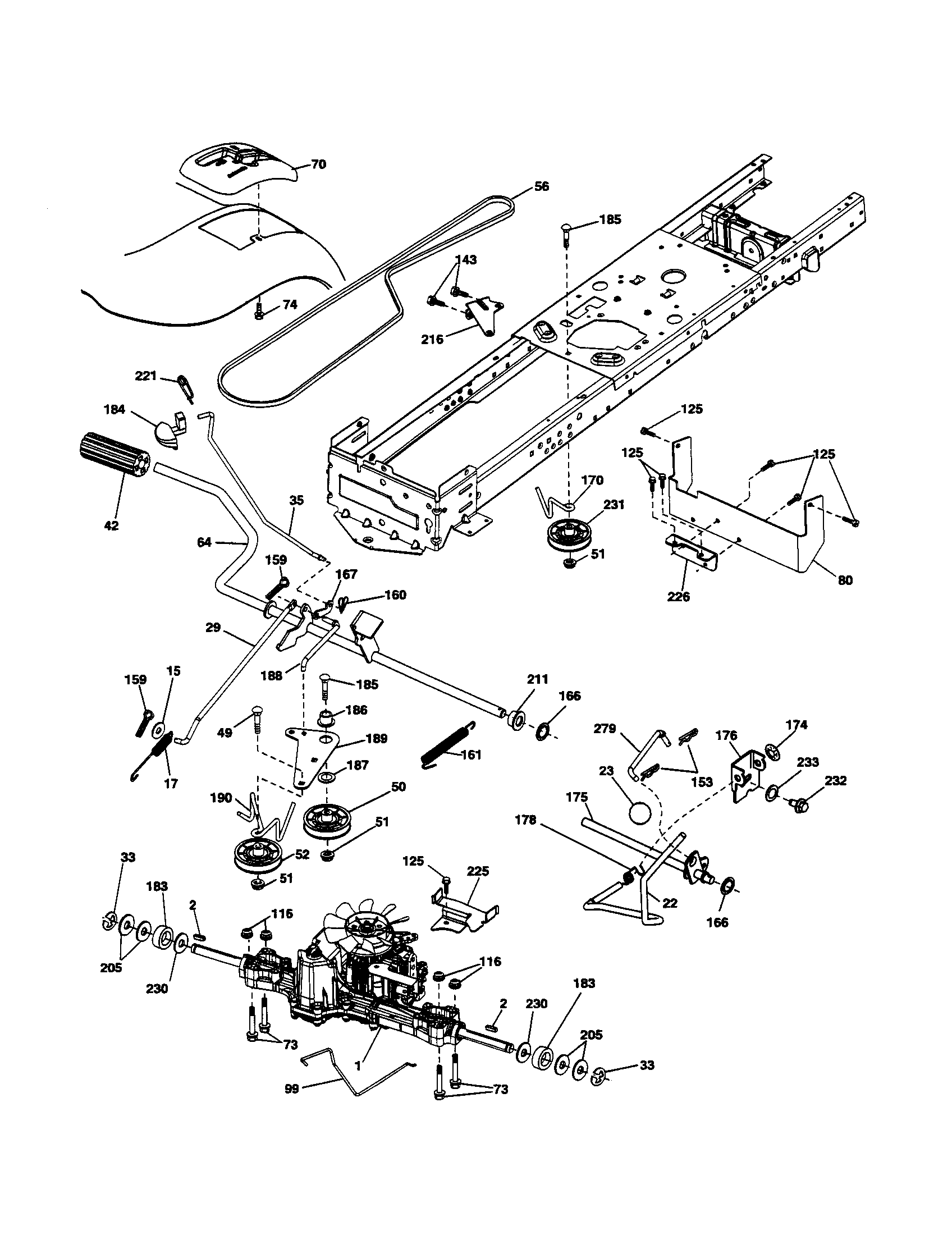 ariens riding mower drive belt diagram