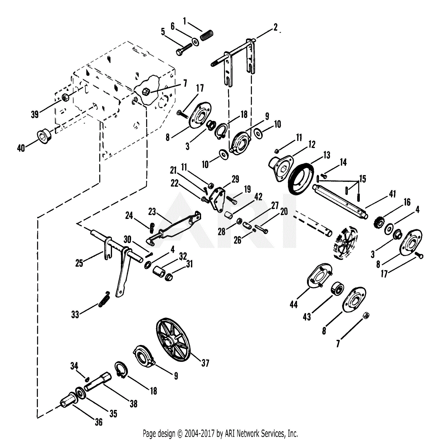 ariens snowblower diagram