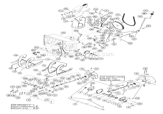 ariens st724 parts diagram