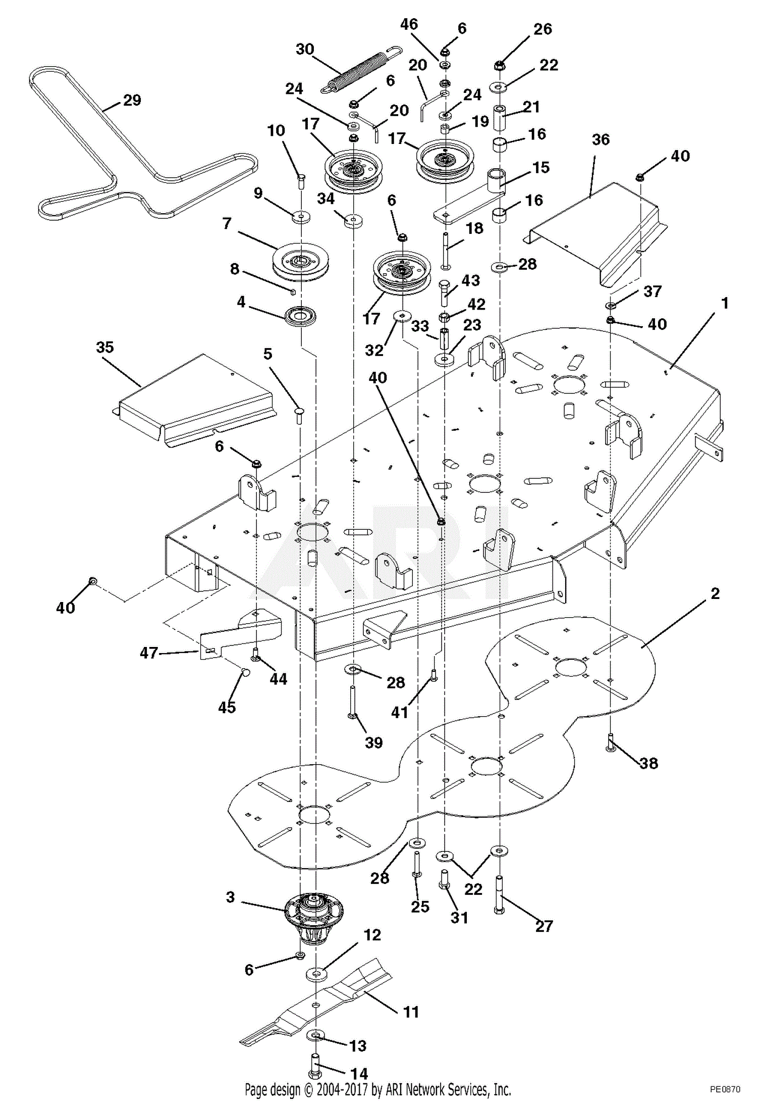 Ariens Zoom 42 Deck Belt Diagram - Wiring Diagram Pictures