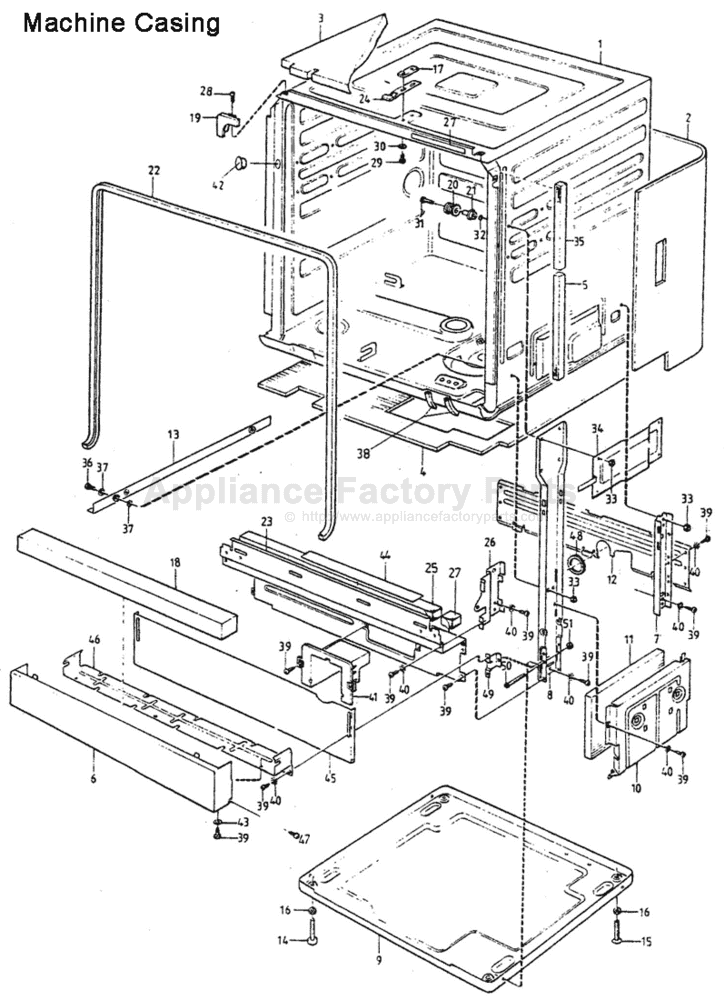 asko dishwasher parts diagram