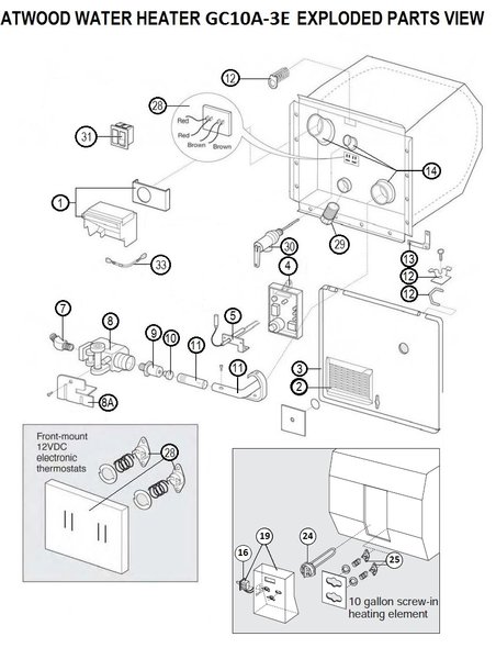 atwood rv water heater wiring diagram