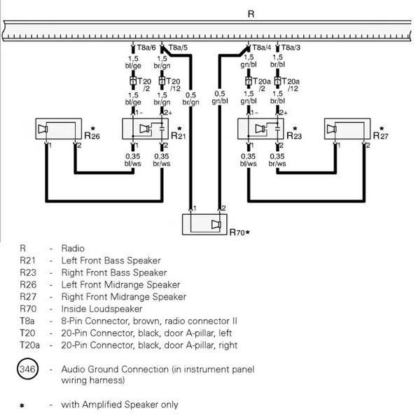 audi b5 s4 rear deck speaker wiring diagram