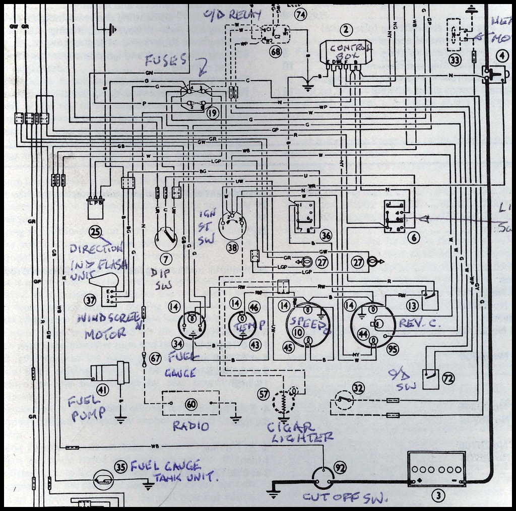 austin healey bn2 wiring diagram