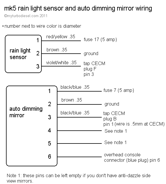 auto dimming mirror color of wiring diagram audi a4