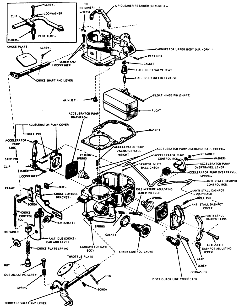 autolite 1100 carburetor diagram