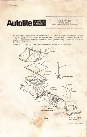 autolite 2100 carburetor diagram