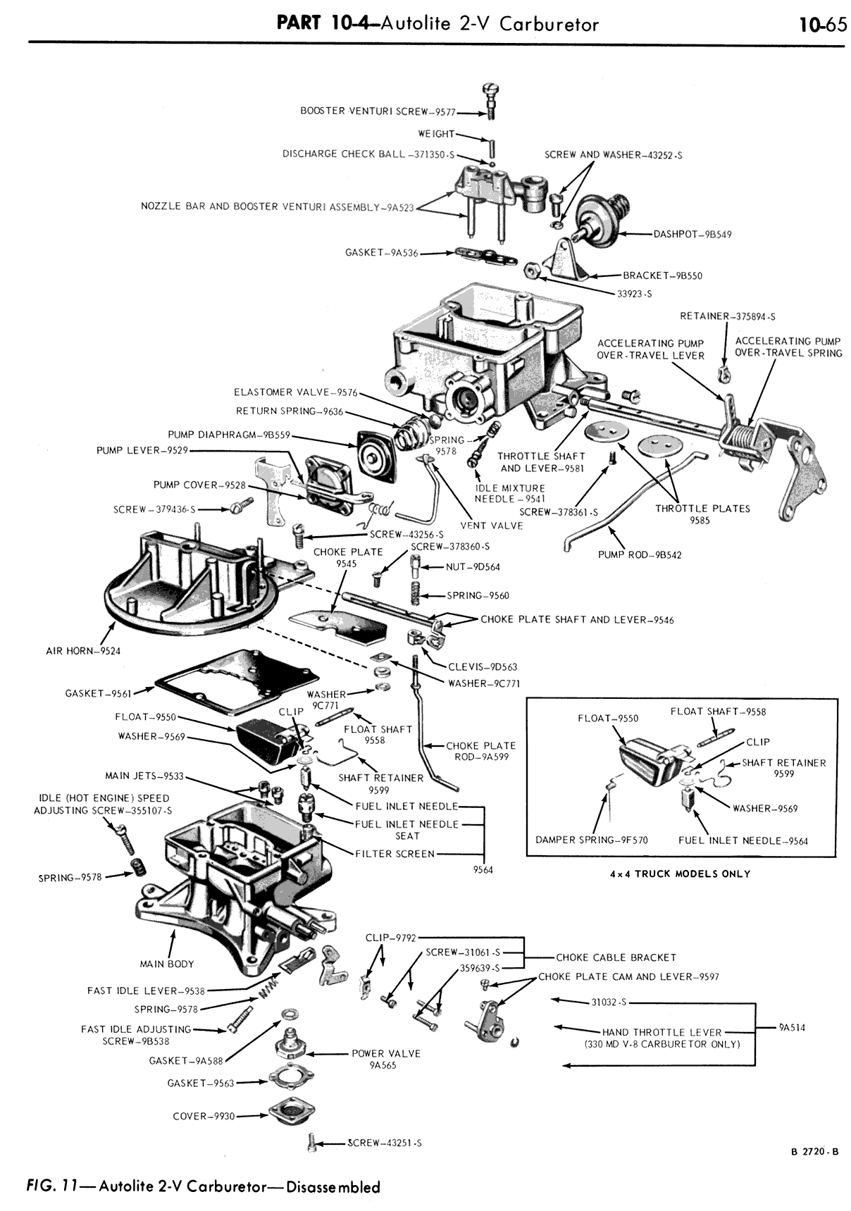 autolite 2100 carburetor diagram