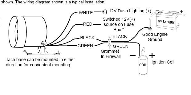 autometer autogage tach wiring