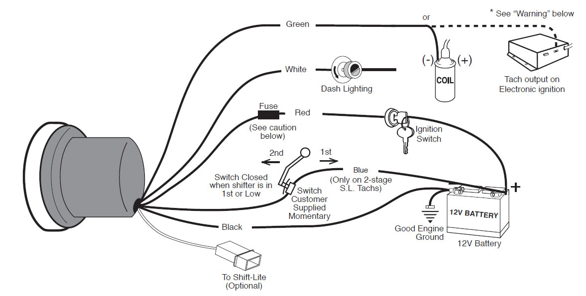 autometer monster tach wiring diagram